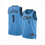 Camiseta Los Angeles Clippers James Harden #1 Ciudad 2024-25 Azul